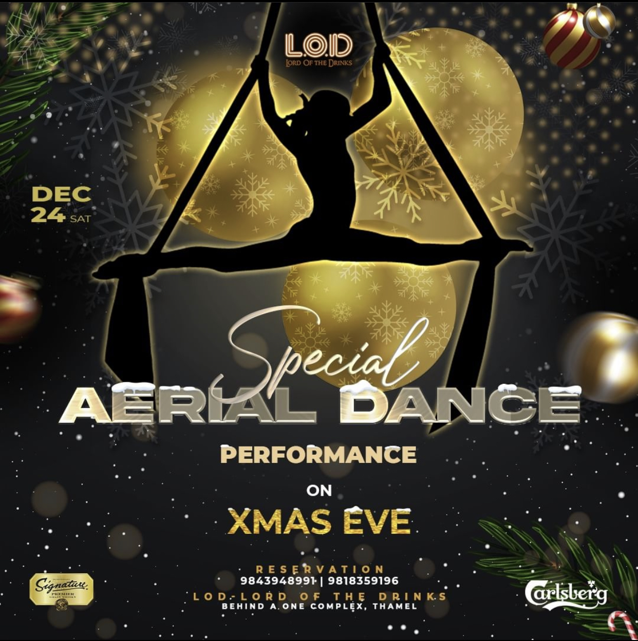 Special Aerial Dance on XMAS EVE