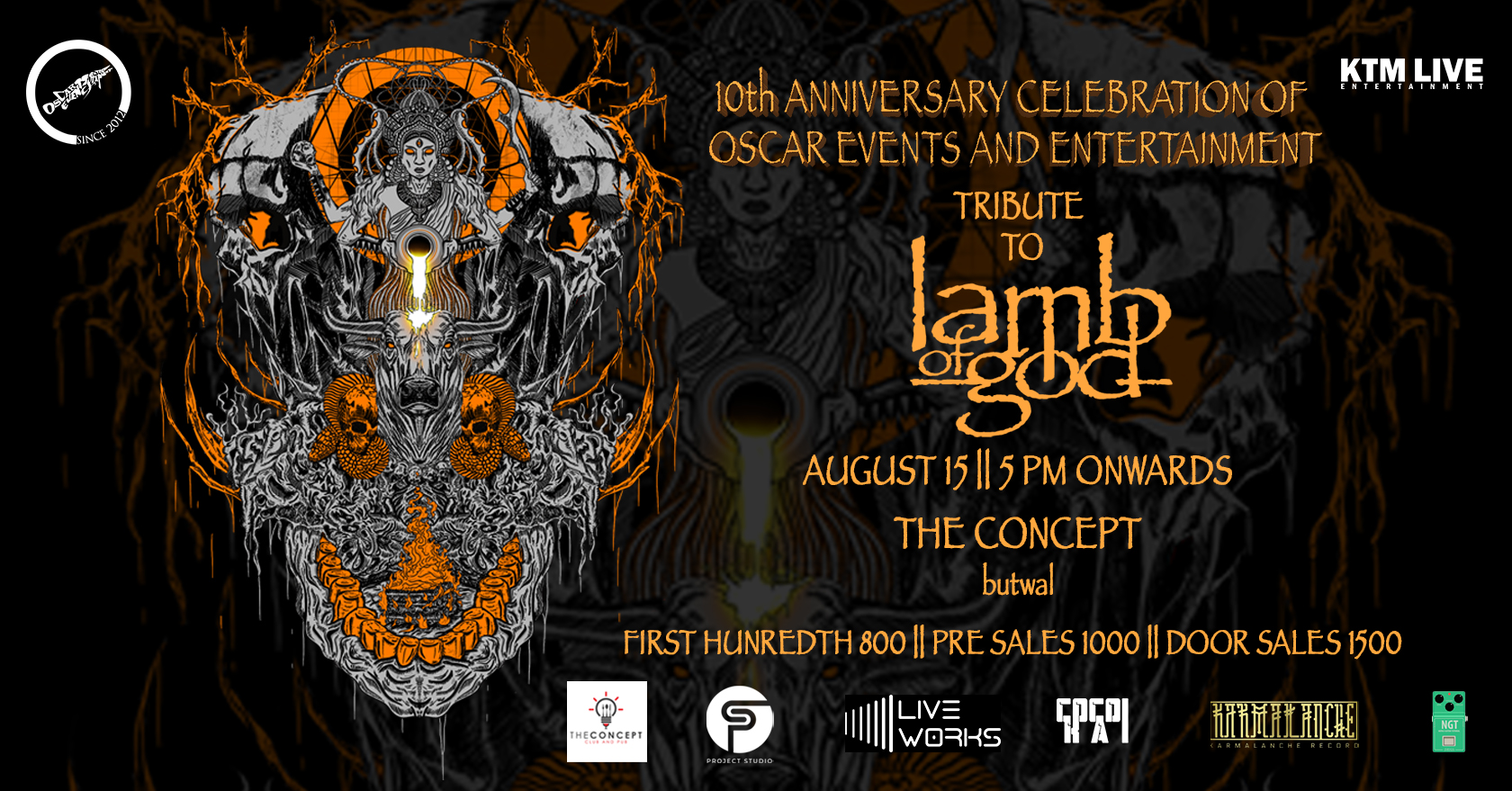 Lamb Of God Tribute | 10th Anniversary Celebration of Oscar Event and Entertainment