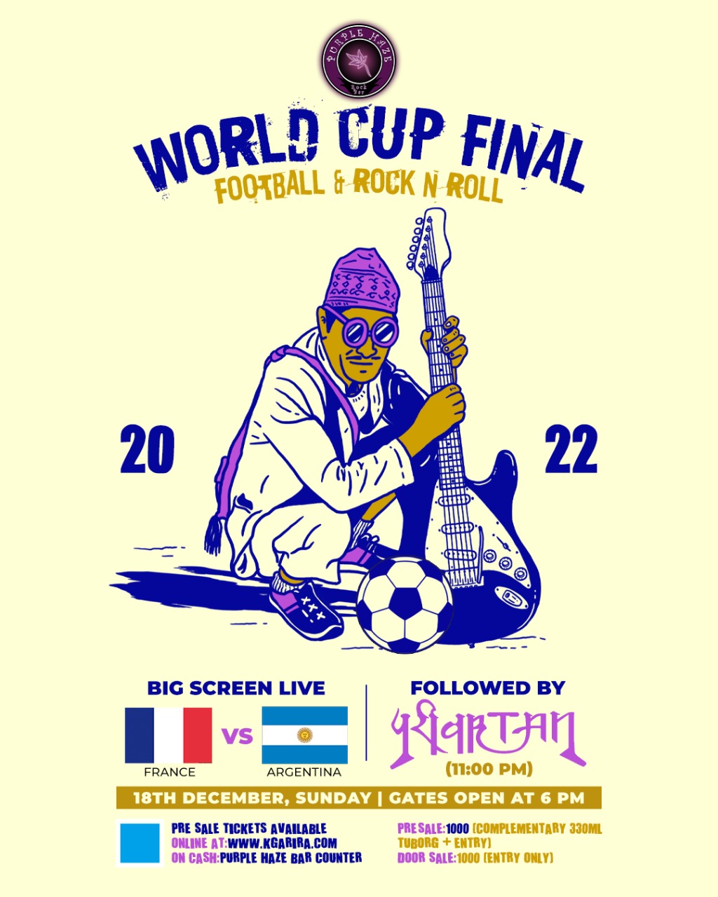 WORLD CUP FINAL FOOTBALL & ROCK N' ROLL