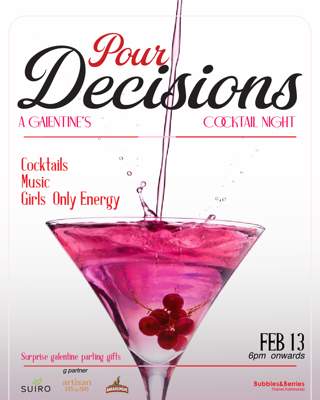 Pour Decision - Galentine’s Cocktail Night