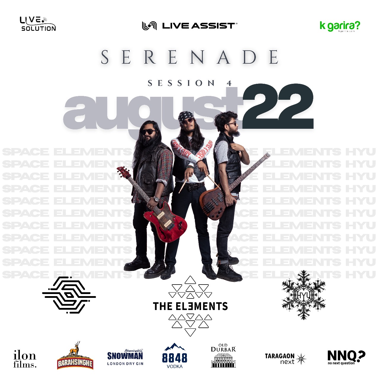 Serenade Session 4 | The Elements , Space Nepal, H.Y.U .