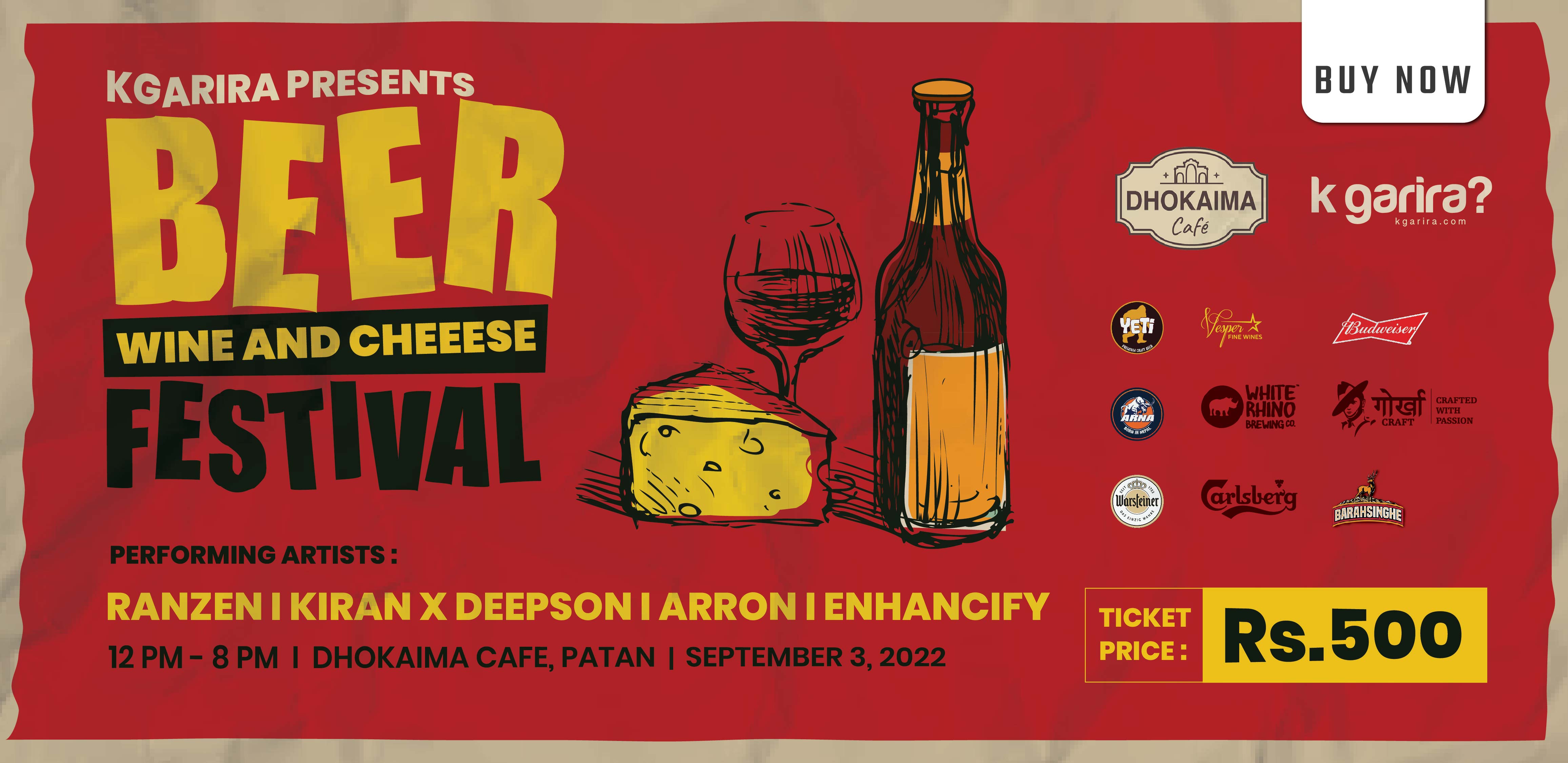 Beer Wine & Cheese Festival at Dhokaima Cafe