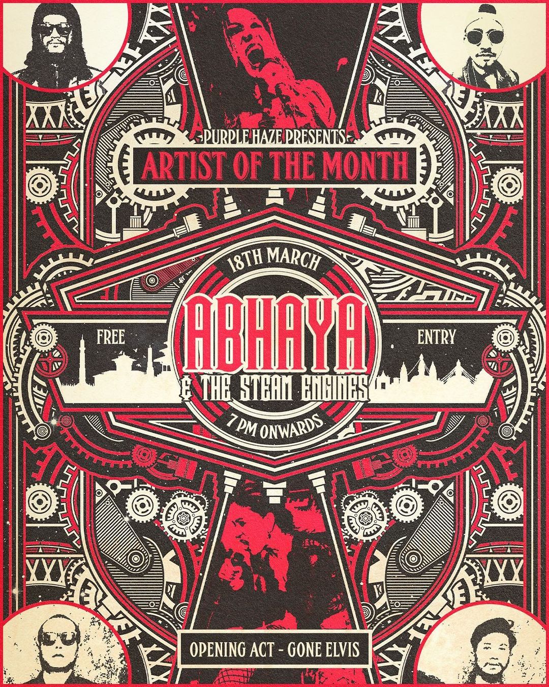 Artist of the month : ABHAYA & THE STEAM ENGINES